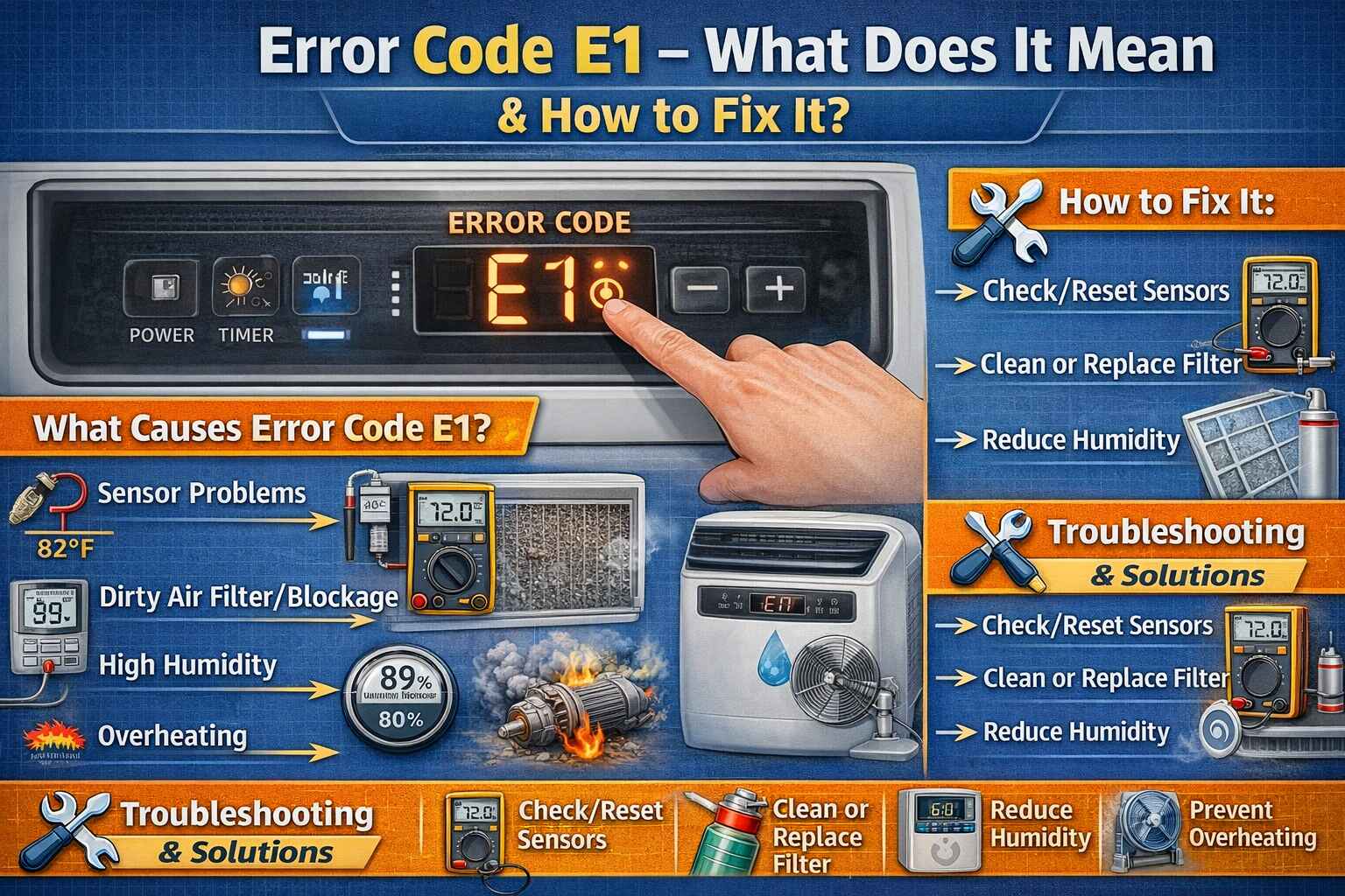Error Code E1 Meaning and Fix