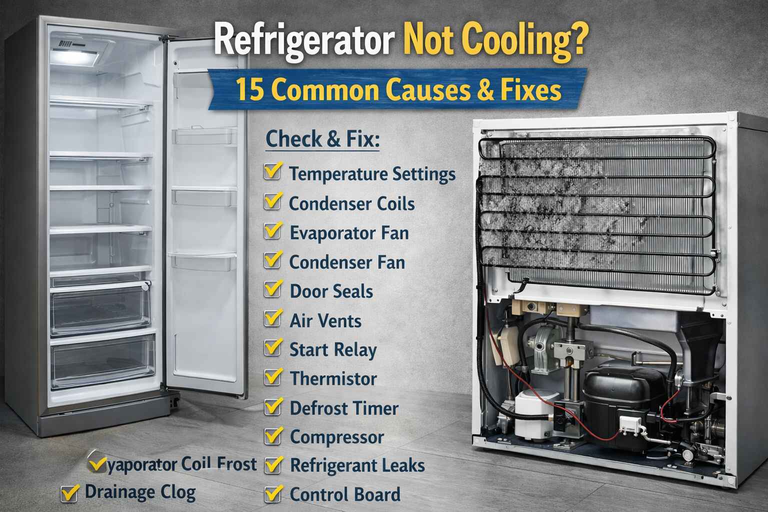 Refrigerator Not Cooling Solutions