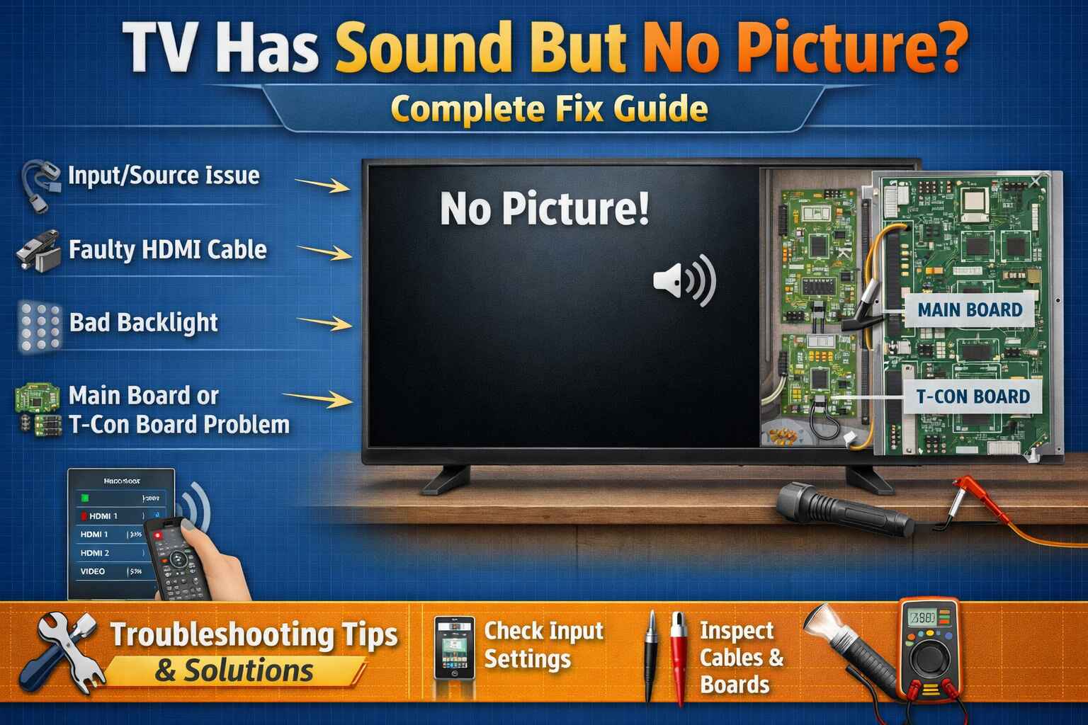 TV No Picture Fix Guide
